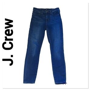 𝅺J. CREW High Rise Dark Wash Skinny Jeans size 27